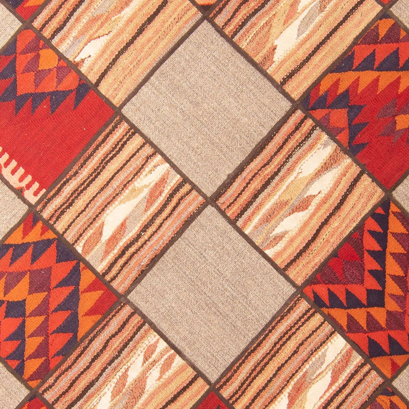 Tapete de trabalho em patchwork 200x150cm - Perserteppich Wollteppich