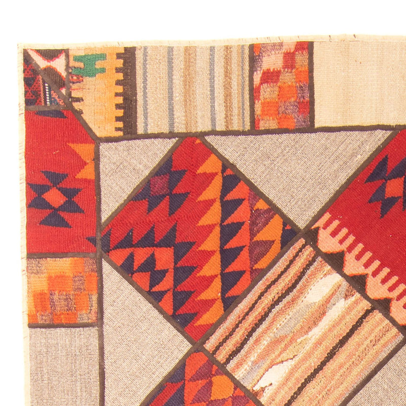 Tapete de trabalho em patchwork 200x150cm - Perserteppich Wollteppich