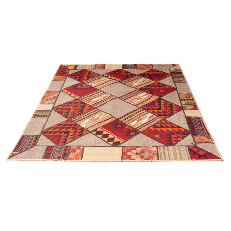 Tapete de trabalho em patchwork 200x150cm - Perserteppich Wollteppich