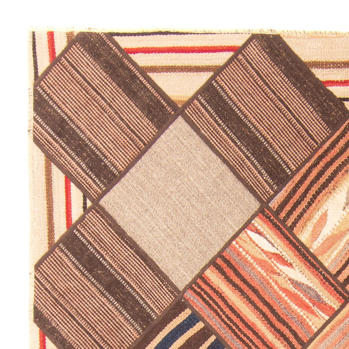 Tapete de trabalho em patchwork 200x150cm - Perserteppich Wollteppich