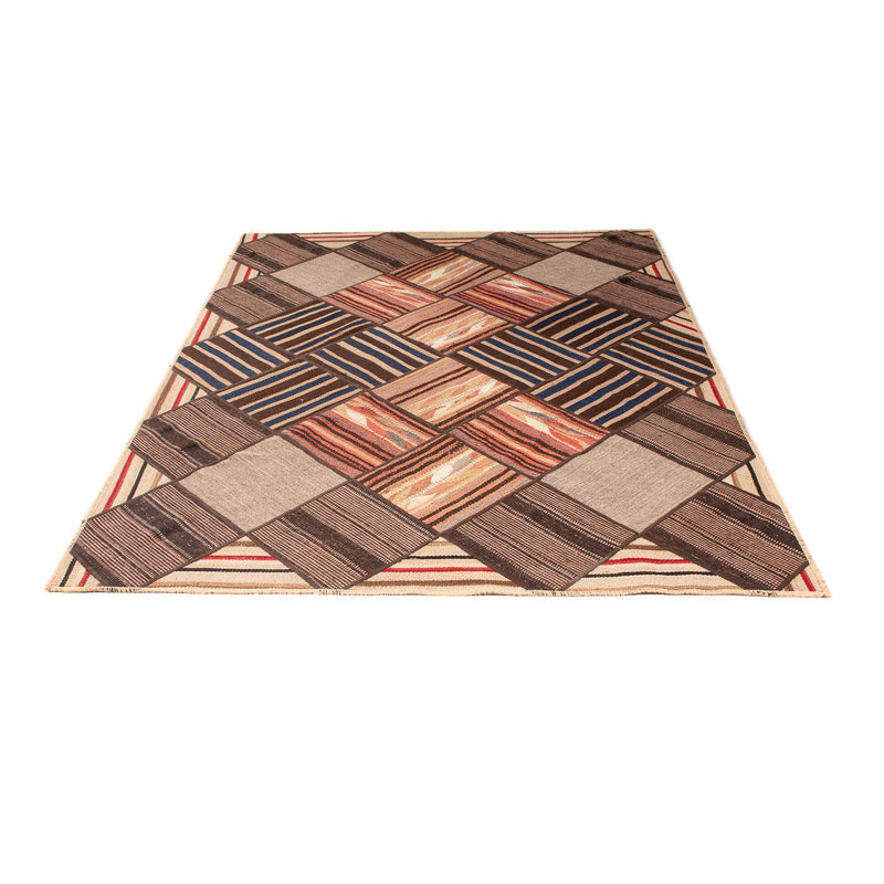 Tapete de trabalho em patchwork 200x150cm - Perserteppich Wollteppich