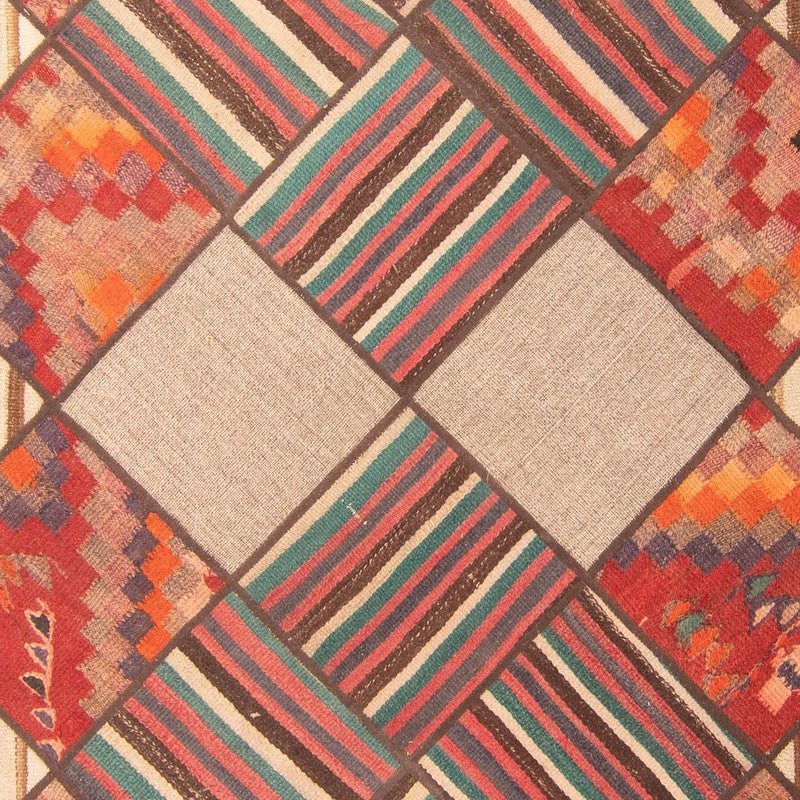 Tapete de trabalho em patchwork 200x150cm - Perserteppich Wollteppich