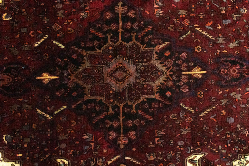 Tapete Persa - Bijar - 244 x 146 cm - vermelho