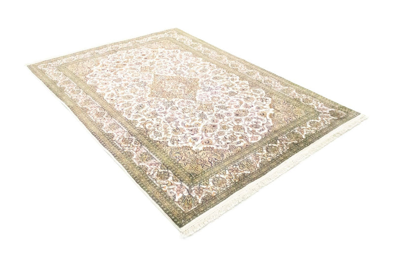 Tapete de seda - Kashmir Silk - 217 x 153 cm - bege