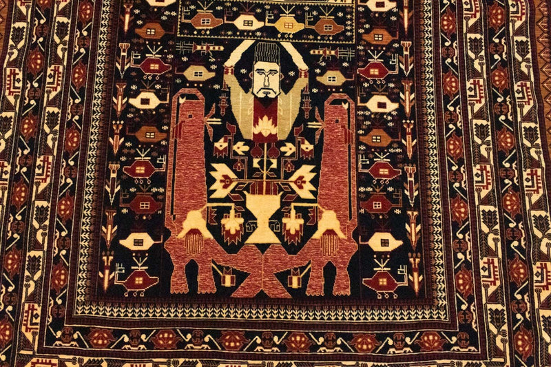 Tapete afegão 196x122cm - Tapete Oriental