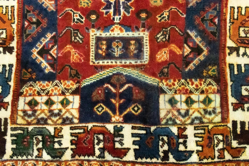 Tapete Persa - Nomadic - 146 x 91 cm - vermelho