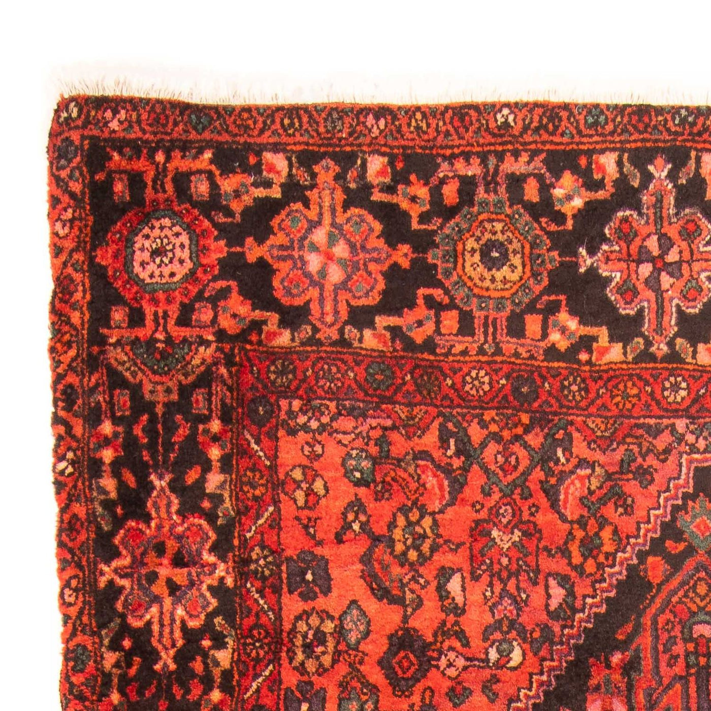 Corredor Tapete Persa - Nomadic - 238 x 127 cm - vermelho escuro