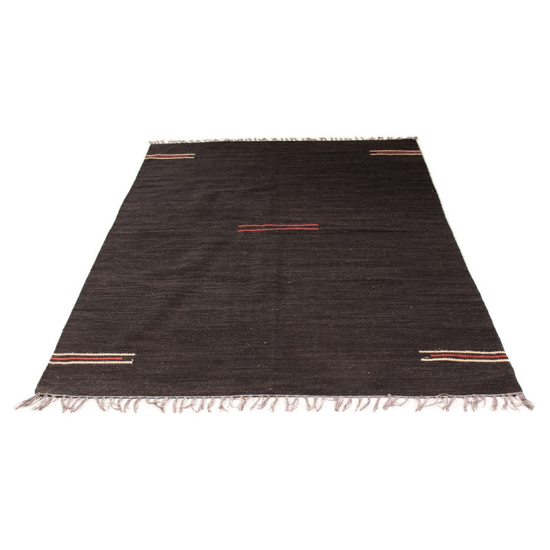 Tapete Kelim - Trendy - 195 x 132 cm - castanho escuro