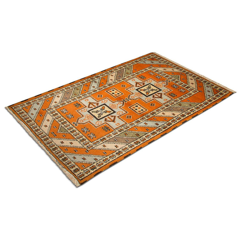 Tapete Oriental - 149 x 93 cm - laranja