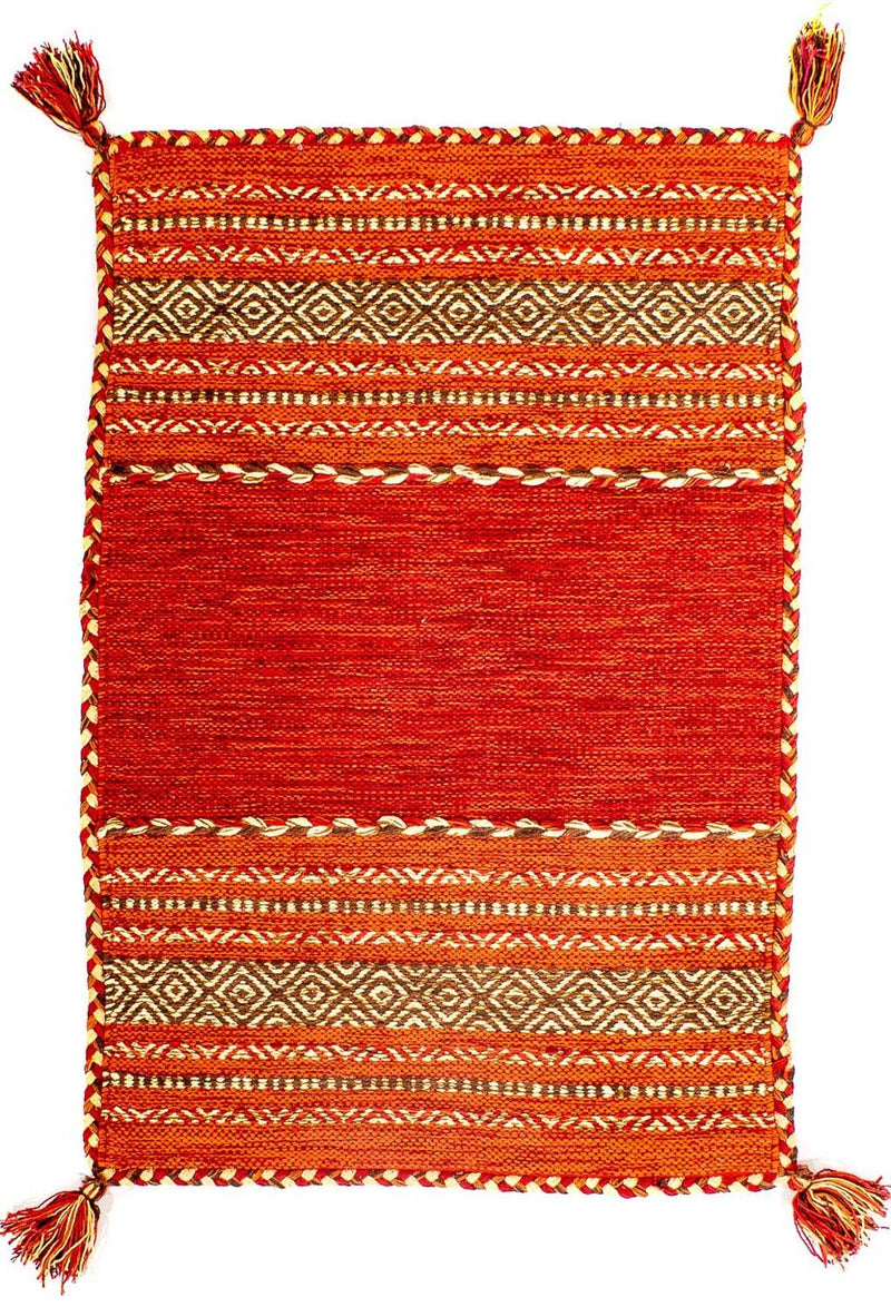 Kilim moderno Tapete 90x60cm - Tapete de lã