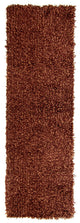 Corredor Tapete de pilha alta - 205 x 64 cm - castanho