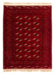 Tapete turquaman - 190 x 146 cm - vermelho escuro