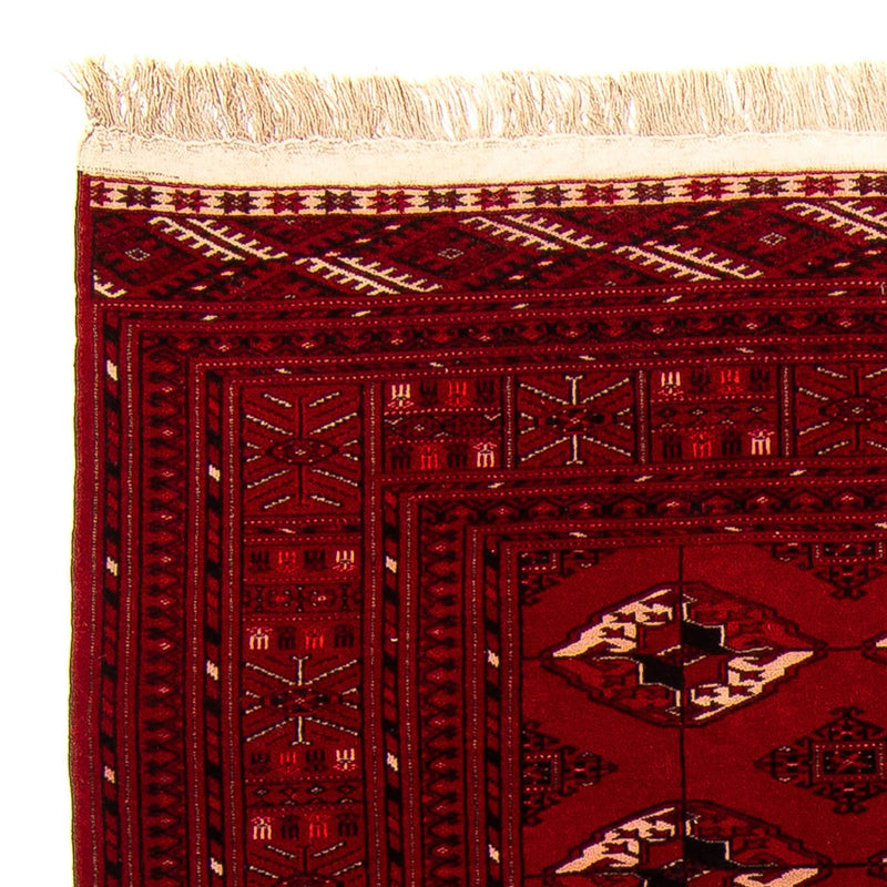 Tapete turquaman - 190 x 146 cm - vermelho escuro