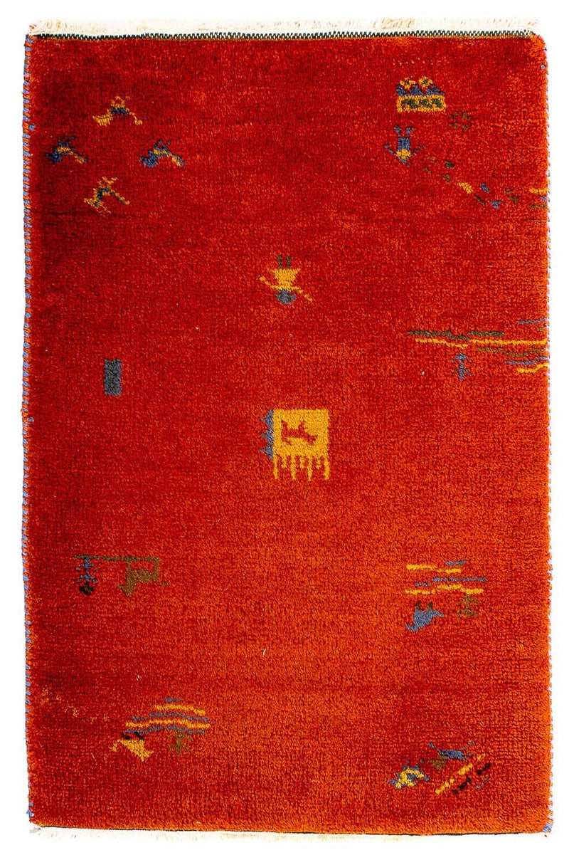 Gabbeh Indo Tapete 90x60cm - Tapete de lã