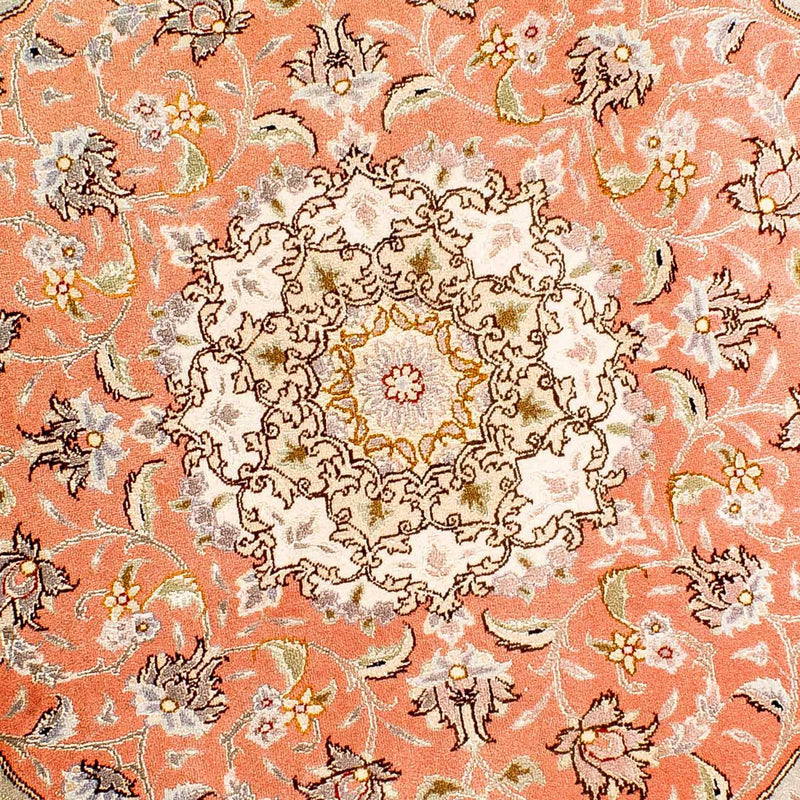 Tapete Persa - Tabriz - Royal ronda  - 102 x 102 cm - vermelho claro