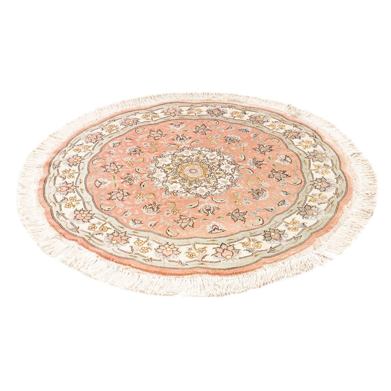 Tapete Persa - Tabriz - Royal ronda  - 102 x 102 cm - vermelho claro