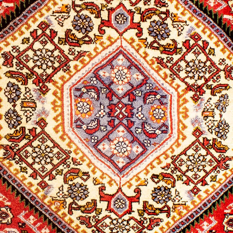 Tapete Persa - Bijar - Royal praça  - 85 x 80 cm - vermelho