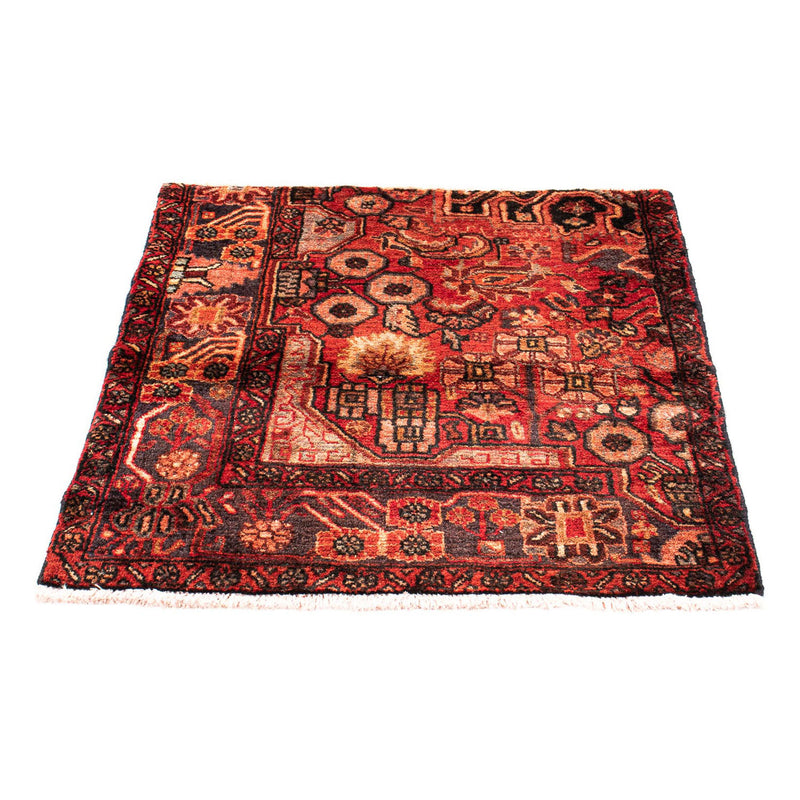 Tapete Persa - Nomadic praça  - 92 x 82 cm - vermelho escuro