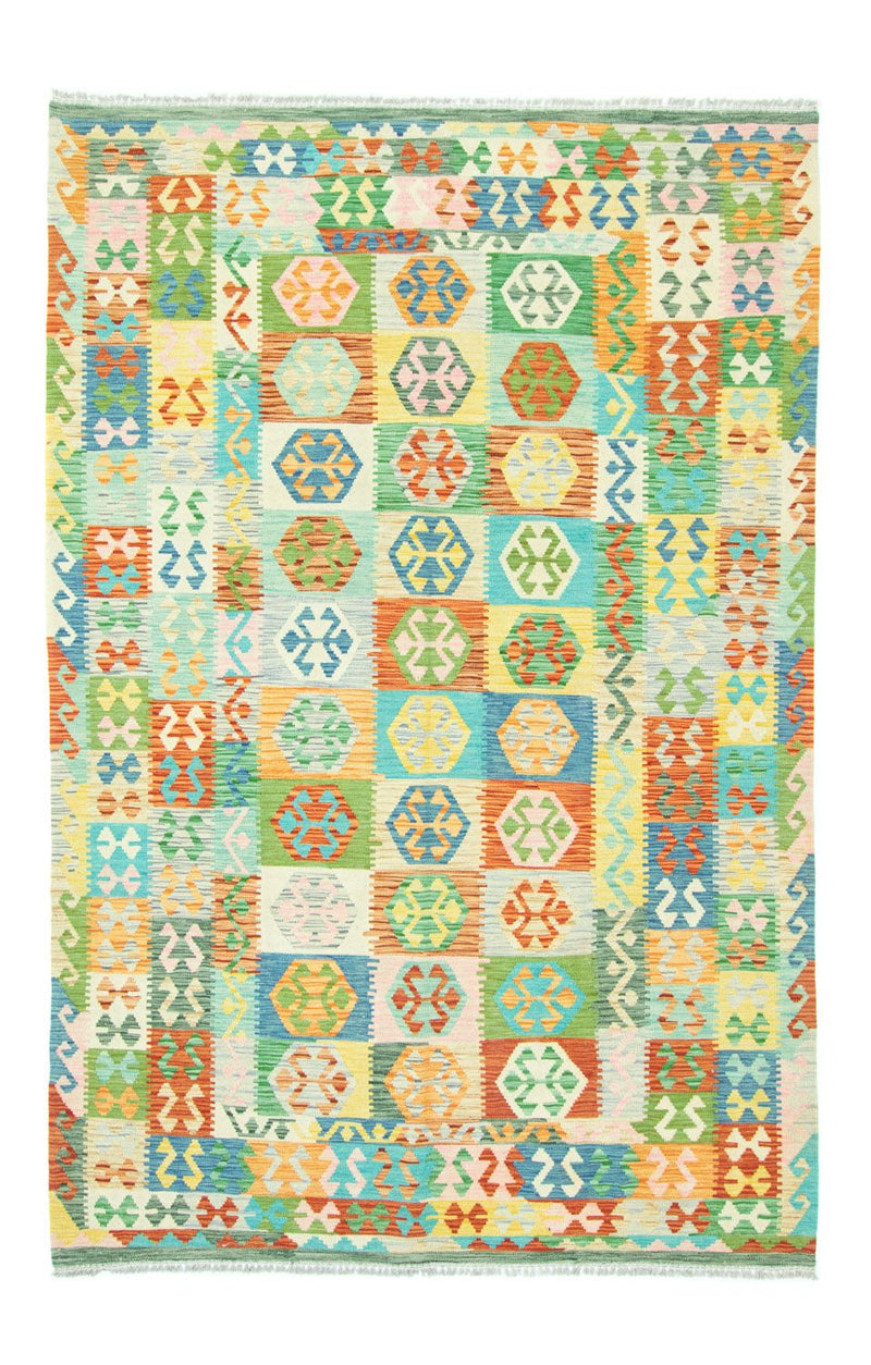 Kilim afegão Tapete 302x205cm