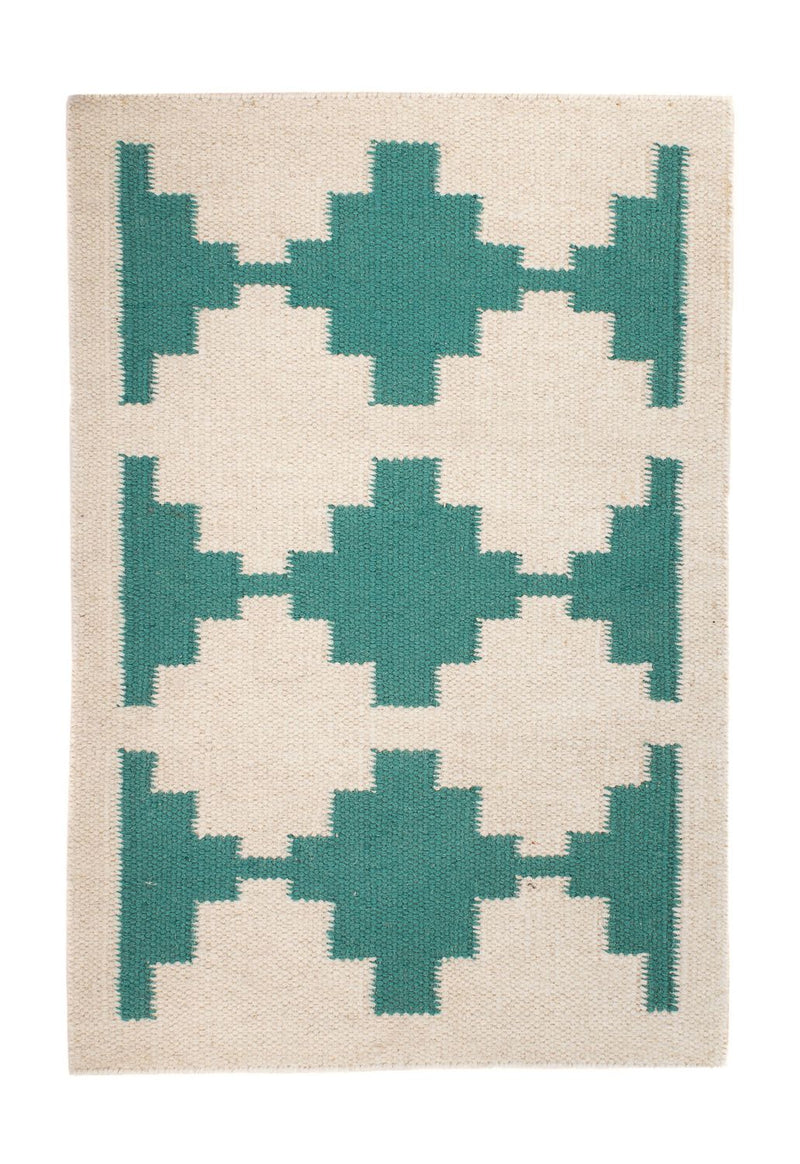 Kilim moderno Tapete 90x60cm - Tapete de lã
