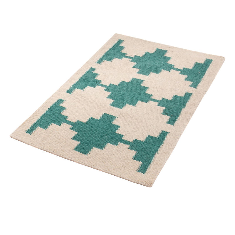 Kilim moderno Tapete 90x60cm - Tapete de lã
