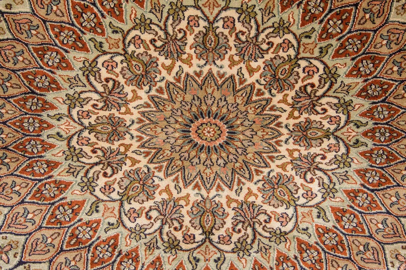 Seda da Caxemira Tapete 287x197cm - Tapete Oriental