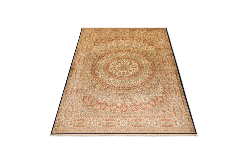 Seda da Caxemira Tapete 287x197cm - Tapete Oriental