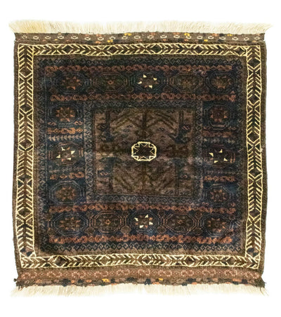 Tapete afegão 80x80cm - Tapete Oriental