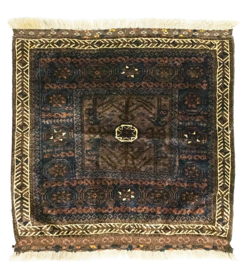 Tapete afegão 80x80cm - Tapete Oriental