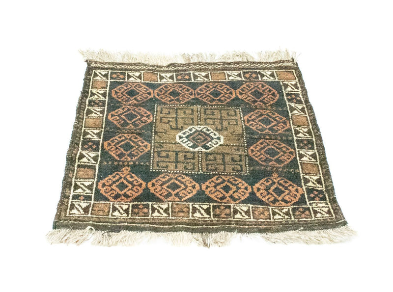 Tapete afegão 66x64cm - Tapete Oriental
