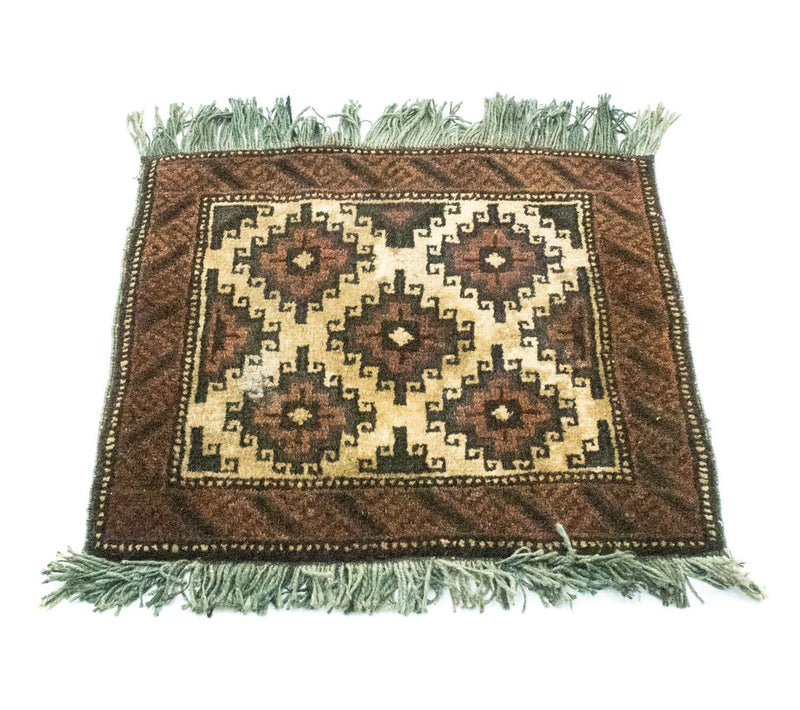Tapete afegão 47x41cm - Tapete Oriental
