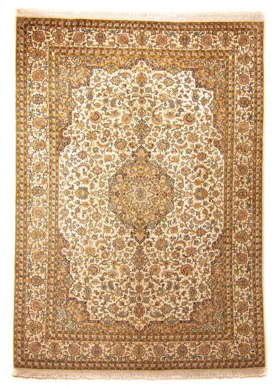 Seda da Caxemira Tapete 215x302cm - Tapete Oriental