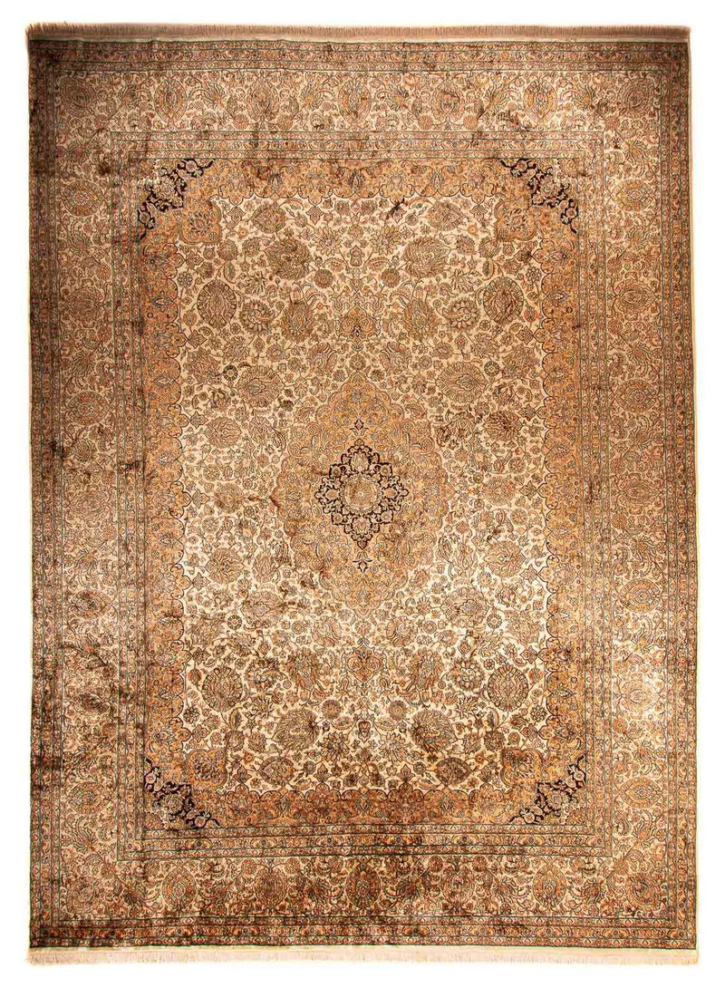 Seda da Caxemira Tapete 307x410cm - Tapete Oriental