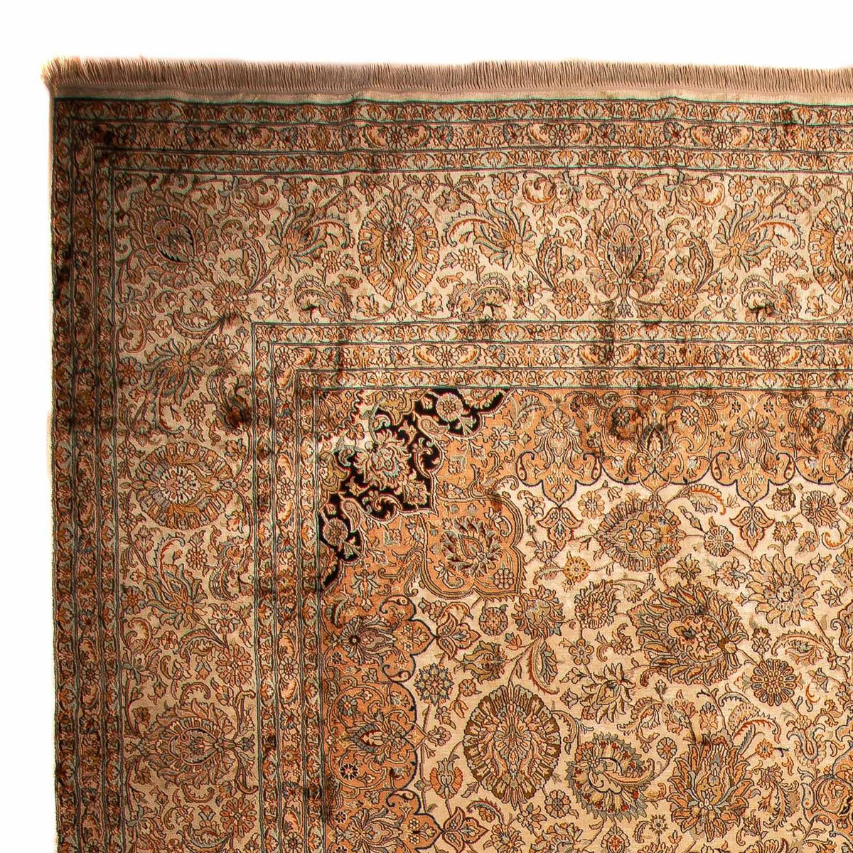 Seda da Caxemira Tapete 307x410cm - Tapete Oriental