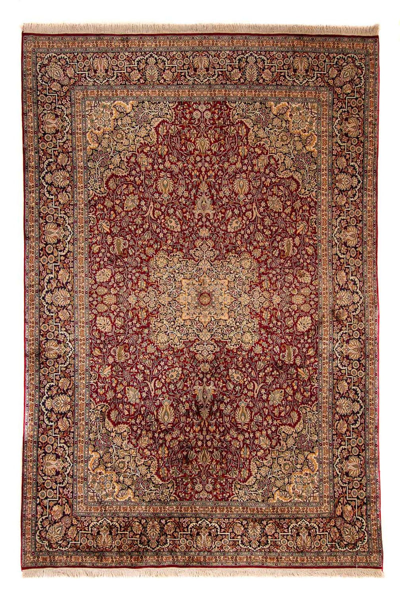 Seda da Caxemira Tapete 306x208cm - Tapete Oriental