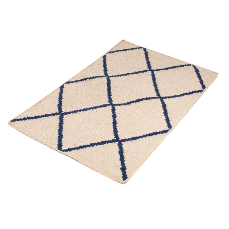 Kilim moderno Tapete 90x60cm - Tapete de lã