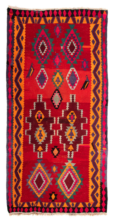 Kilim antigo Tapete 155x280cm