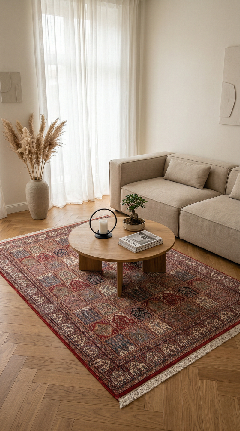 Tapete Oriental - 241 x 163 cm - multicolorido