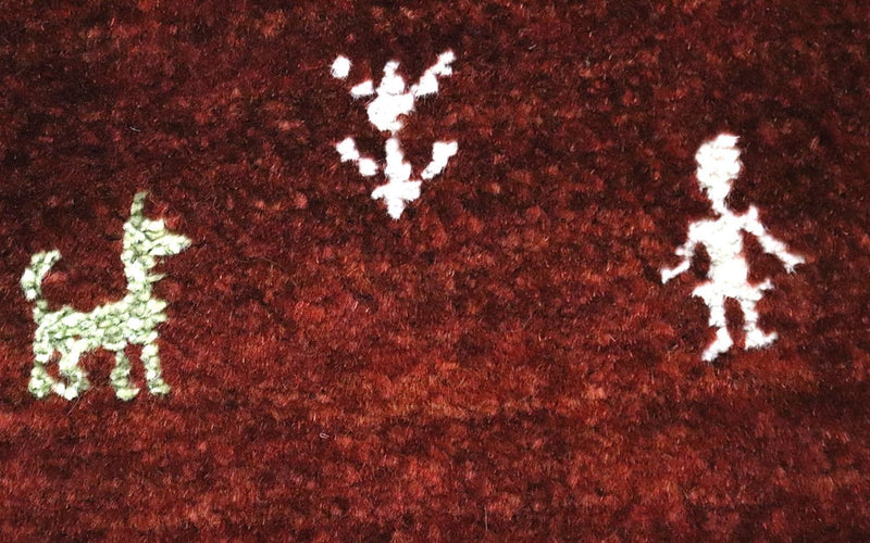 Corredor Tapete Gabbeh - Loribaft Persa - 280 x 81 cm - castanho