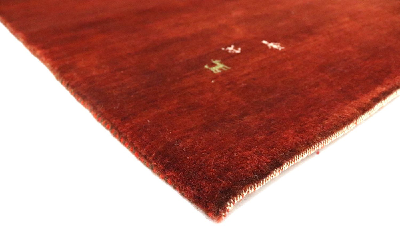 Corredor Tapete Gabbeh - Loribaft Persa - 280 x 81 cm - castanho