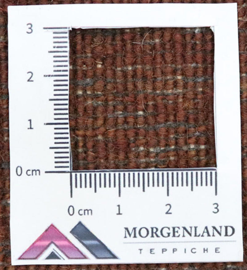 Corredor Tapete Gabbeh - Loribaft Persa - 280 x 81 cm - castanho