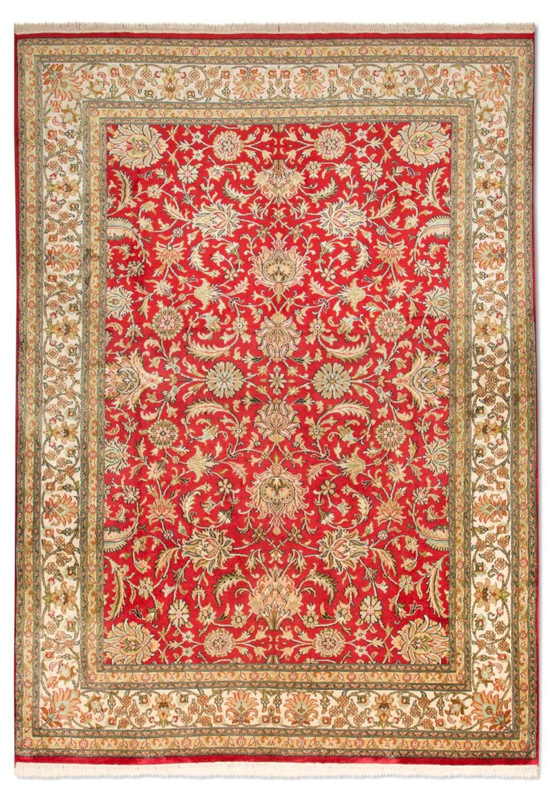 Seda da Caxemira Tapete 214x150cm - Tapete Oriental