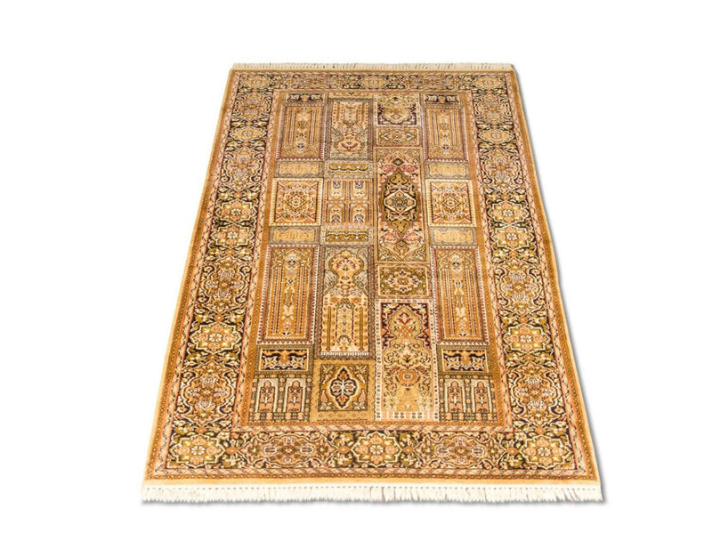 Seda da Caxemira Tapete 93x158cm - Tapete Oriental