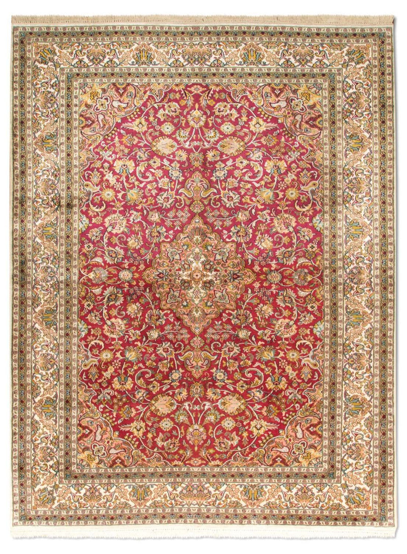 Seda da Caxemira Tapete 218x157cm - Tapete Oriental