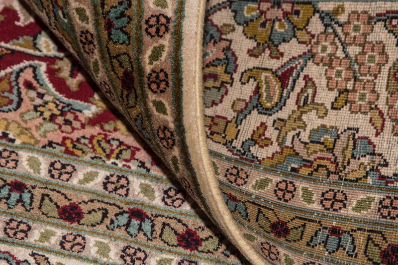 Seda da Caxemira Tapete 218x157cm - Tapete Oriental