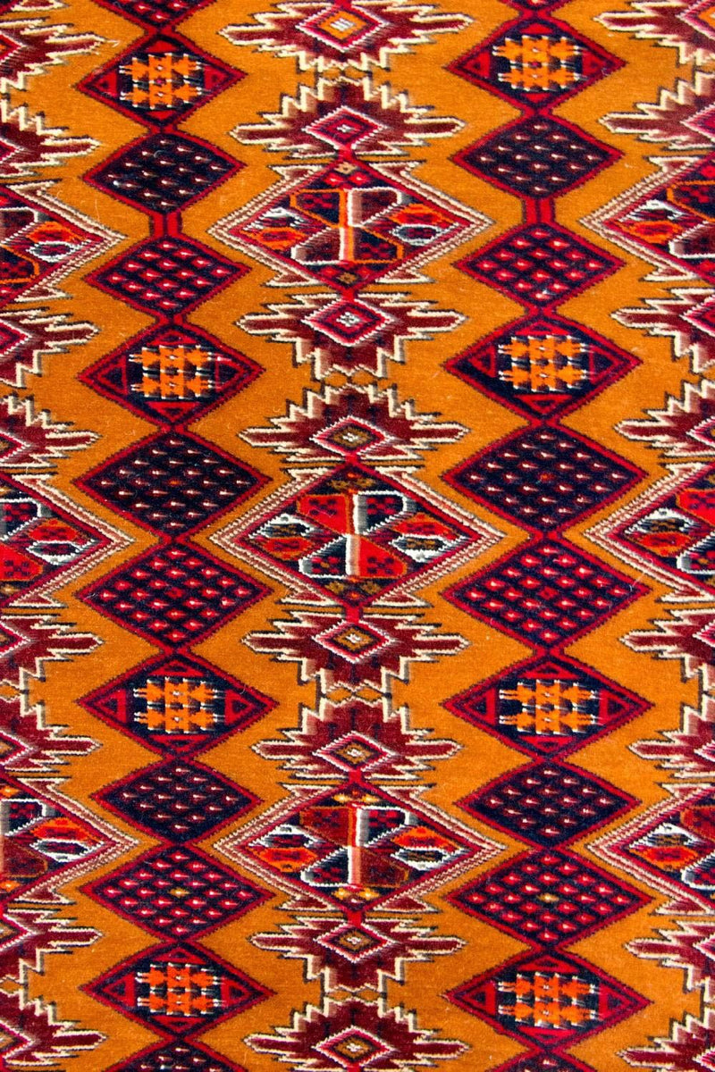 Corredor Tapete Baluch - 174 x 100 cm - amarelo mostarda