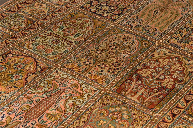 Seda da Caxemira Tapete 124x184cm - Tapete Oriental