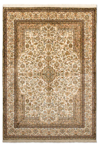 Seda da Caxemira Tapete 126x186cm - Tapete Oriental