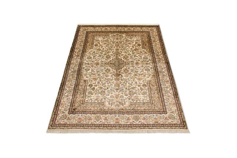 Seda da Caxemira Tapete 126x186cm - Tapete Oriental