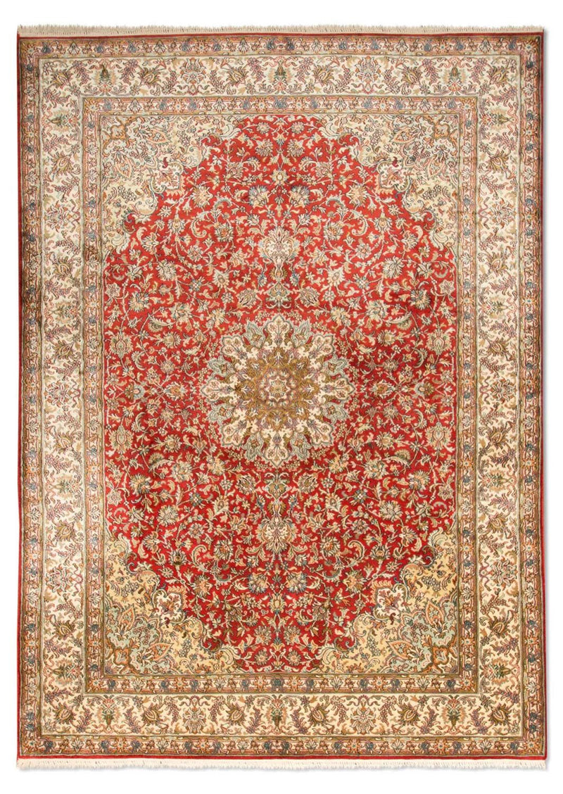 Seda da Caxemira Tapete 218x156cm - Tapete Oriental